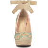 image:imageJessica Simpson Womens Zexie Espadrille WedgeBlue Green Raffia