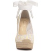 image:imageJessica Simpson Womens Zexie Espadrille WedgeWhite Floral Mesh