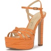 image:imageJessica Simpson Itzari Double Platform Heeled SandalsBright Tangerine