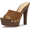 image:imageJessica Simpson Womens Cynlia Studded Platform SandalTuscan Tan Supreme Microsuede