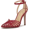 Red Muse Pearlized Crinkled Patent