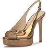 image:imageJessica Simpson Womens Sibilla Slingback Platform PumpBronze Mirror Metallic