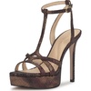 image:imageJessica Simpson Womens Sippete TStrap Platform SandalBronze Multi Speckled Snake Print