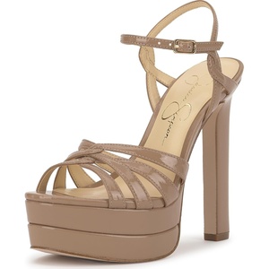 image:imageJessica Simpson Itzari Double Platform Heeled SandalsChai Latte