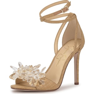 image:imageJessica Simpson Janivah Floral Embellished High Heel SandalsNatural