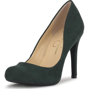 image:imageJessica Simpson Womens Calie Classic PumpDark Pine Microsuede