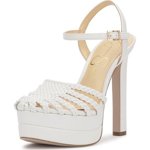 image:imageJessica Simpson Womens Inaia Braided Double Platform SandalBright White