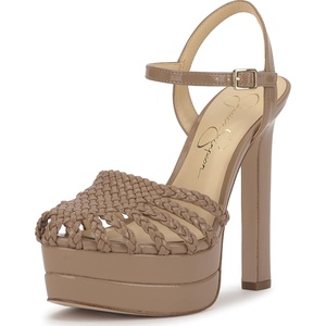 image:imageJessica Simpson Womens Inaia Braided Double Platform SandalChai Latte