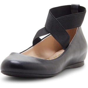 image:imageJessica Simpson Womens Mandayss Cross Strap Ballet FlatBlack Sleek