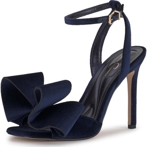 image:imageJessica Simpson Womens Olivine Bow Heeled SandalDark Night Lux Velvet