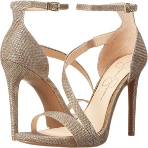 image:imageJessica Simpson Womens Rayli Ankle Strap Heeled SandalGold