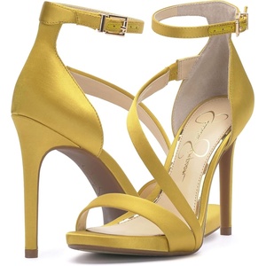 image:imageJessica Simpson Womens Rayli Ankle Strap Heeled SandalLemon Curry