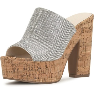 image:imageJessica Simpson Womens Shelbie Block Heel Platform MuleSilver