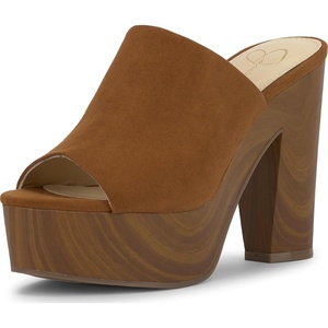 image:imageJessica Simpson Womens Shelbie Block Heel Platform MuleTuscan Tan