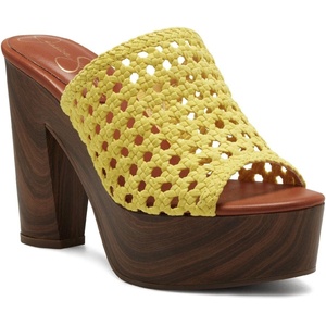 image:imageJessica Simpson Womens Shelbie Block Heel Platform MuleYellow