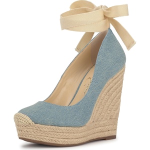 image:imageJessica Simpson Zexie Espadrille Wedge Medium Blue 7