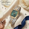 image:imageJessica Simpson Diamond Collection Womens Watch Classic Quartz Metal Band Barrle Faceted Crystal Face Elegant Dress Watch for WomenGold