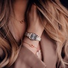 image:imageJessica Simpson Diamond Collection Womens Watch Classic Quartz Metal Band Barrle Faceted Crystal Face Elegant Dress Watch for WomenRose GoldPurple