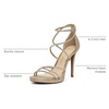 image:imageJessica Simpson JaeyaGlided Gold Shimmer Sand Fabric