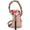 image:imageJessica Simpson Jaycin Embellished Heeled SandalsBlack Combo Blossom Burst Print