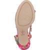 image:imageJessica Simpson Jaycin Embellished Heeled SandalsBright White Painted Petals Printed Satin