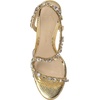 image:imageJessica Simpson Jaycin Embellished Heeled SandalsGold Metallic Snake Print