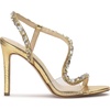 image:imageJessica Simpson Jaycin Embellished Heeled SandalsGold Metallic Snake Print