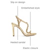 image:imageJessica Simpson Jaycin Embellished Heeled SandalsGoldClear