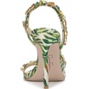 image:imageJessica Simpson Jaycin Embellished Heeled SandalsGreen Multi Jungle Jacquard