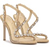 image:imageJessica Simpson Jaycin Embellished Heeled SandalsNatural Raffia
