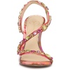 image:imageJessica Simpson Jaycin Embellished Heeled SandalsPink Red Combo
