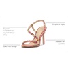 image:imageJessica Simpson Jaycin Embellished Heeled SandalsPink Red Combo