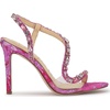 image:imageJessica Simpson Jaycin Embellished Heeled SandalsPinkRed Combo