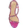 image:imageJessica Simpson Jaycin Embellished Heeled SandalsPinkRed Combo