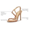 image:imageJessica Simpson Jaycin Embellished Heeled SandalsTangerine Combo