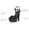 image:imageJessica Simpson Womens Calenta Studded Platform SandalBlack Shimmer