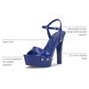 image:imageJessica Simpson Womens Calenta Studded Platform SandalBlue Royale Patent