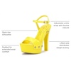 image:imageJessica Simpson Womens Calenta Studded Platform SandalBright Yellow