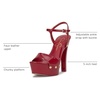 image:imageJessica Simpson Womens Calenta Studded Platform SandalRed Muse