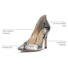 image:imageJessica Simpson Womens Cambredge Dress PumpLipstick7 M USChrome Metallic Snake