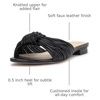 image:imageJessica Simpson Womens Dydra Knotted Flat SandalBlack