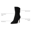 image:imageJessica Simpson Womens Elisti Scrunch High Heel BootieBlack Supreme Microsuede