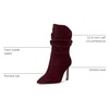 image:imageJessica Simpson Womens Elisti Scrunch High Heel BootieDark Cherry