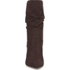 image:imageJessica Simpson Womens Elisti Scrunch High Heel BootieDark Truffle Stretch Supreme Microsuede