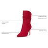 image:imageJessica Simpson Womens Elisti Scrunch High Heel BootieRed Muse
