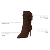 image:imageJessica Simpson Womens Elisti Scrunch High Heel BootieWalnut