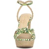 image:imageJessica Simpson Womens Immie Ankle Strap Platform SandalGreen Multi Jungle Jacquard
