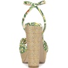 image:imageJessica Simpson Womens Immie Ankle Strap Platform SandalGreen Multi Jungle Jacquard