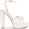 image:imageJessica Simpson Womens Immie Ankle Strap Platform SandalWhite Mini Lizard