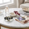 image:imageJessica Simpson Womens Leather Band Watch Octagon Faceted Crystal Dial Classic Quartz Movement Stylish Dress Watch for WomenSilver